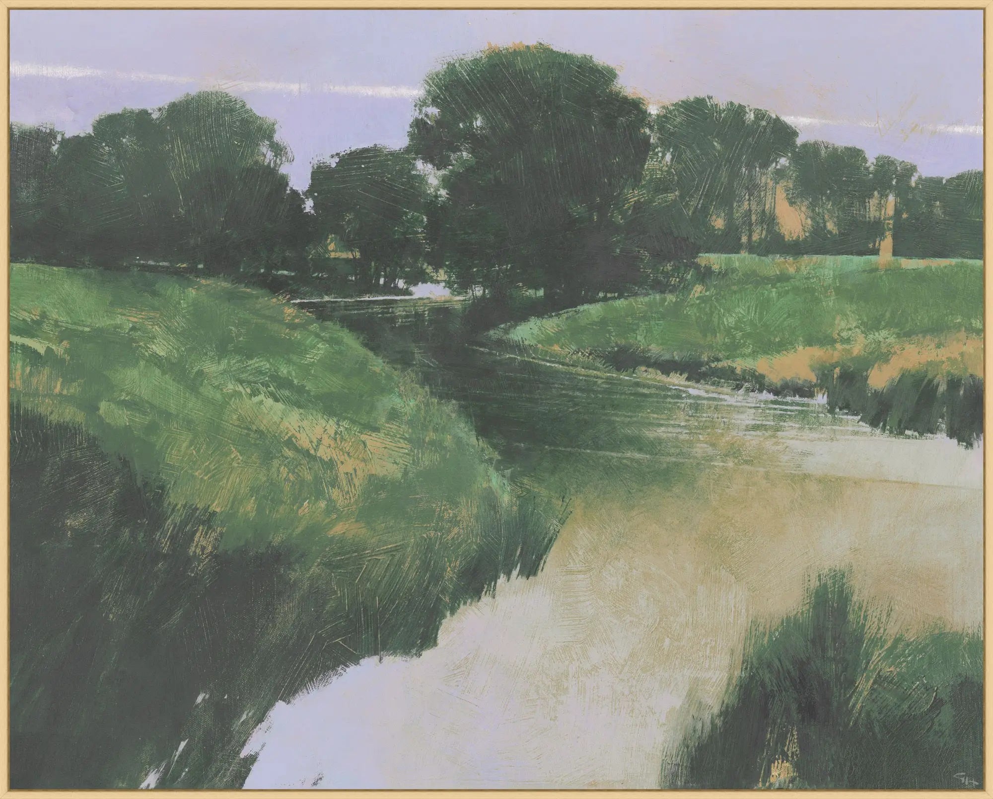 Green Riverbed - 52x42